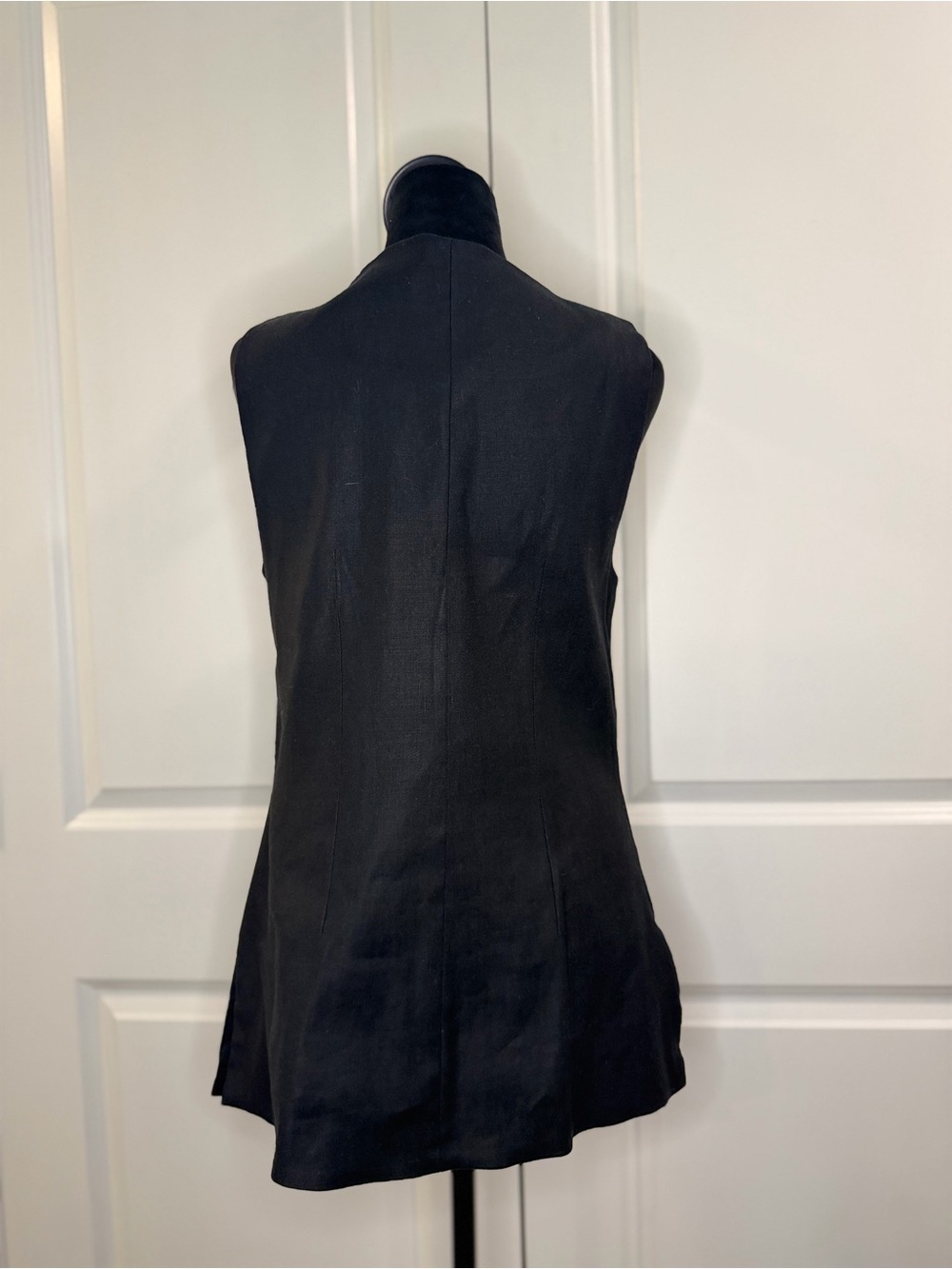 Maeve Classic Black Button-Front Sleeveless Women's Vest Top size Small - Picture 5 of 14
